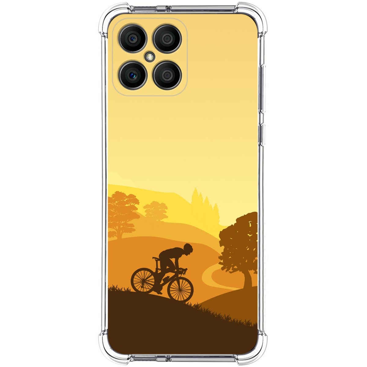 Funda Silicona Antigolpes para Huawei Honor X8 diseño Ciclista Dibujos