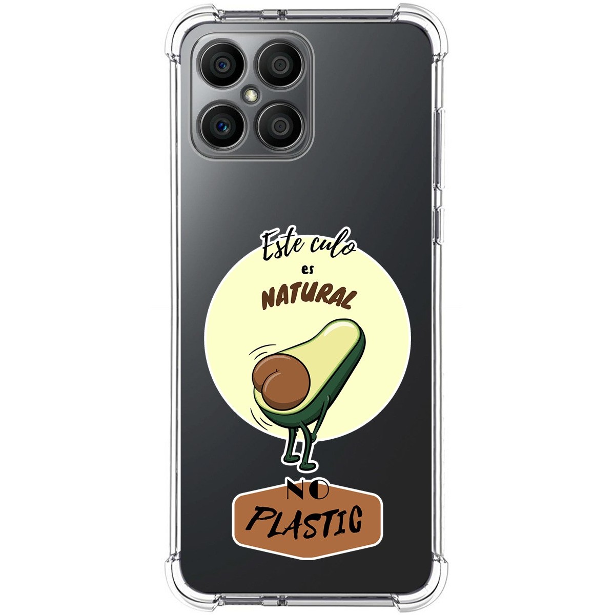 Funda Silicona Antigolpes para Huawei Honor X8 diseño Culo Natural Dibujos