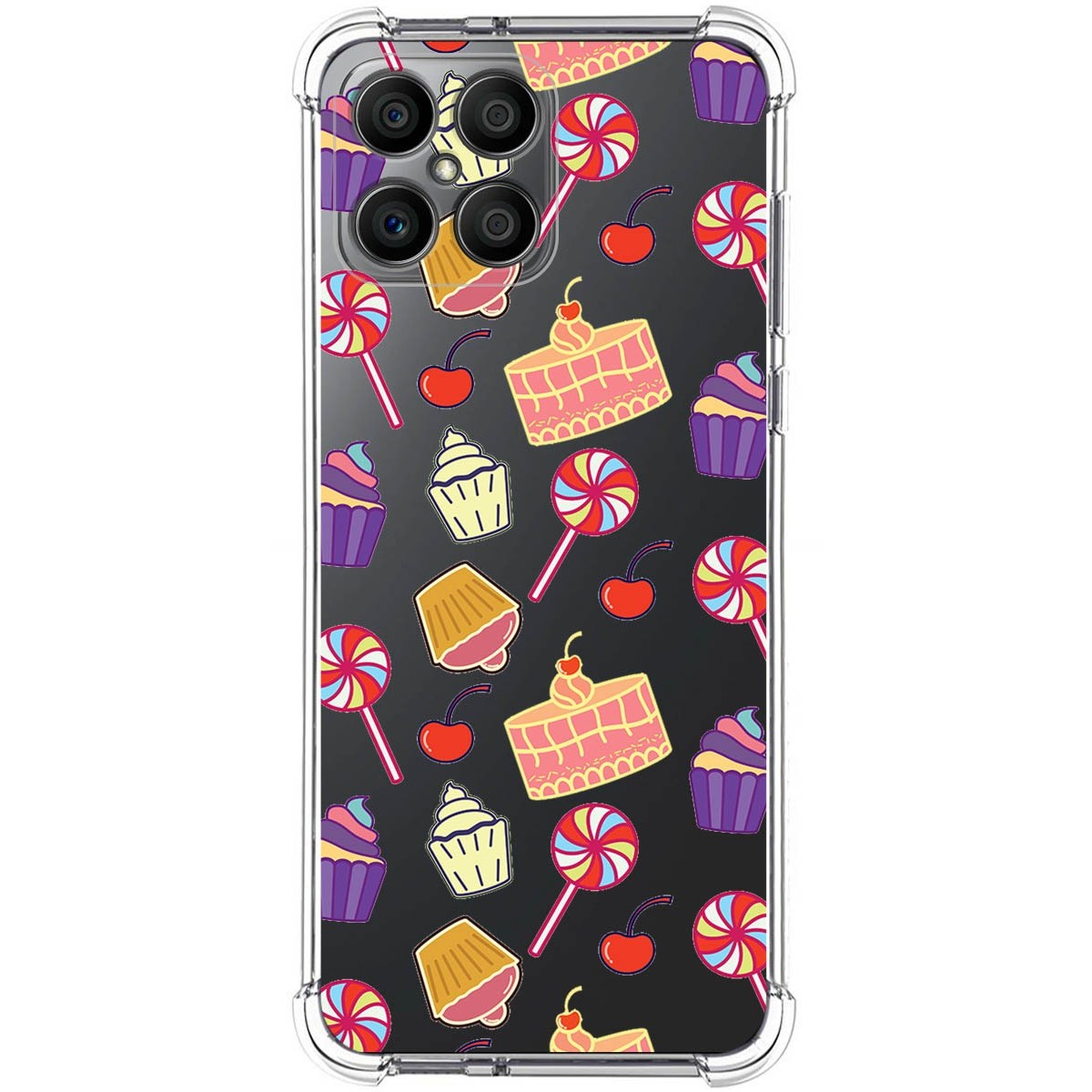Funda Silicona Antigolpes para Huawei Honor X8 diseño Dulces 01 Dibujos