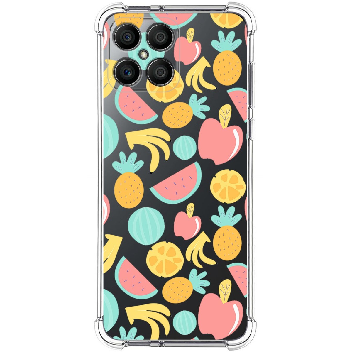 Funda Silicona Antigolpes para Huawei Honor X8 diseño Frutas 02 Dibujos