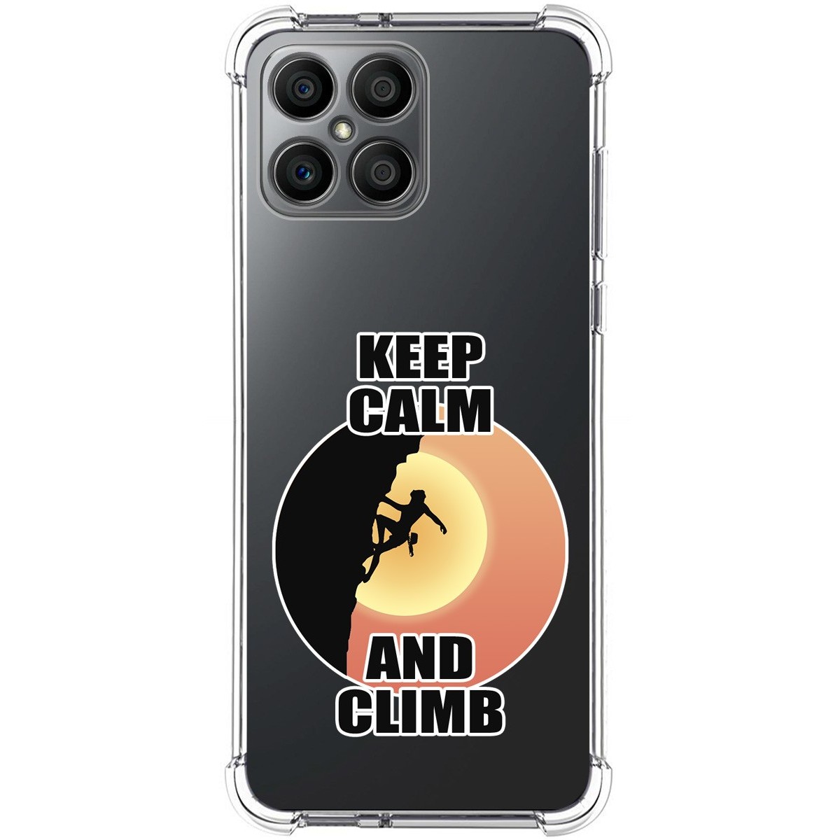 Funda Silicona Antigolpes para Huawei Honor X8 diseño Mujer Escalada Dibujos