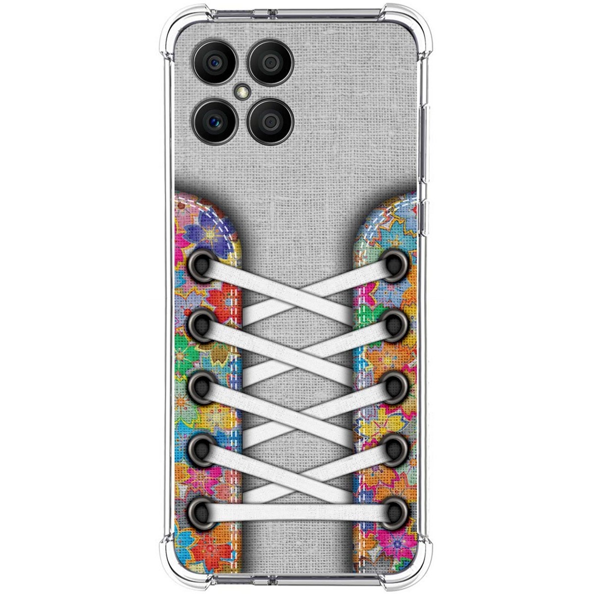 Funda Silicona Antigolpes para Huawei Honor X8 diseño Zapatillas 04 Dibujos