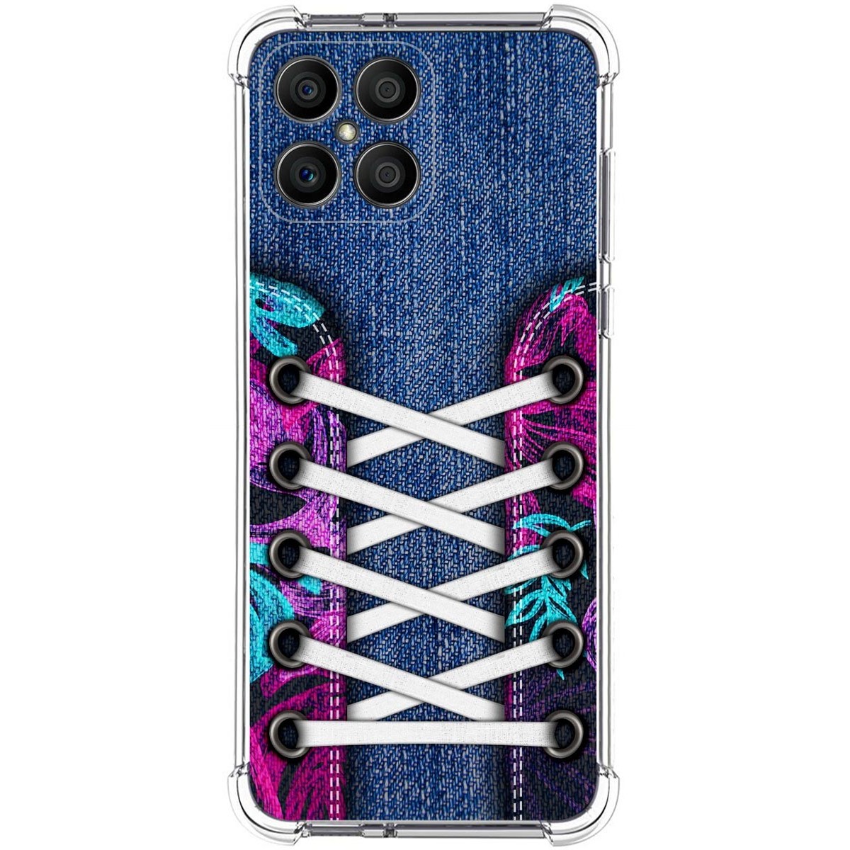 Funda Silicona Antigolpes para Huawei Honor X8 diseño Zapatillas 06 Dibujos