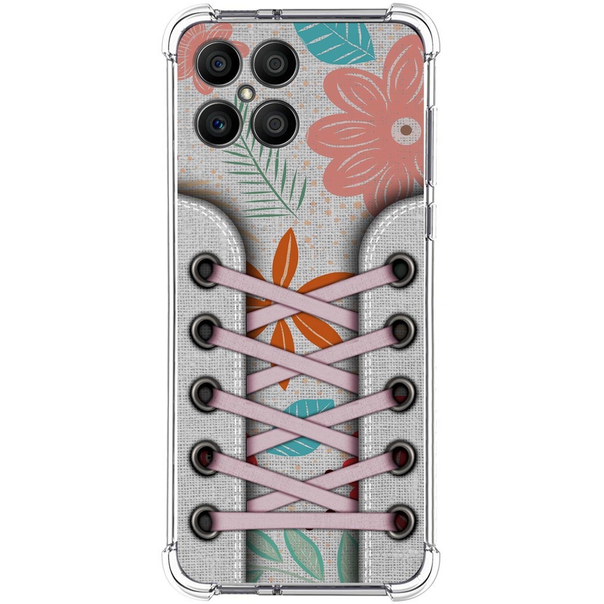 Funda Silicona Antigolpes para Huawei Honor X8 diseño Zapatillas 09 Dibujos