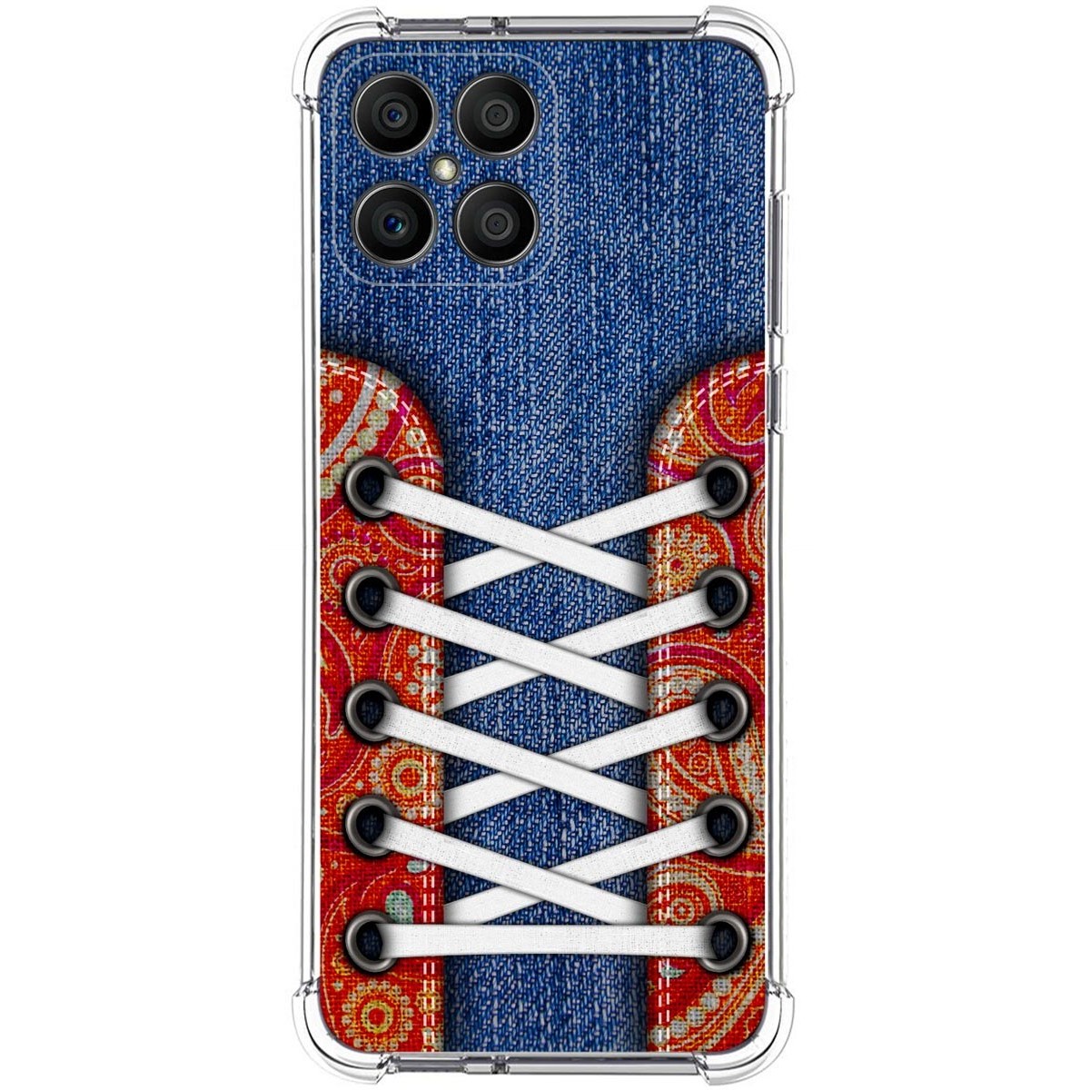 Funda Silicona Antigolpes para Huawei Honor X8 diseño Zapatillas 11 Dibujos