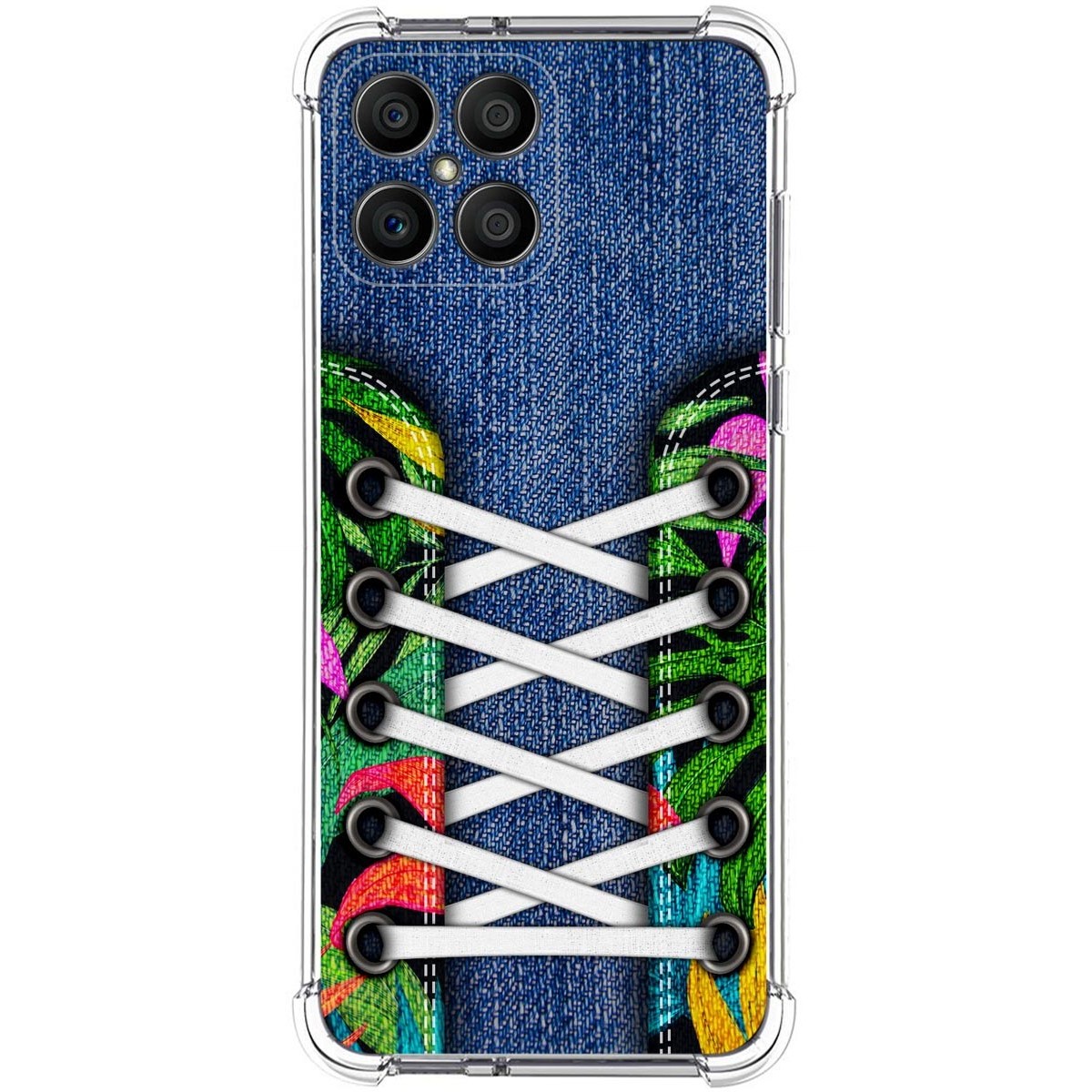 Funda Silicona Antigolpes para Huawei Honor X8 diseño Zapatillas 13 Dibujos