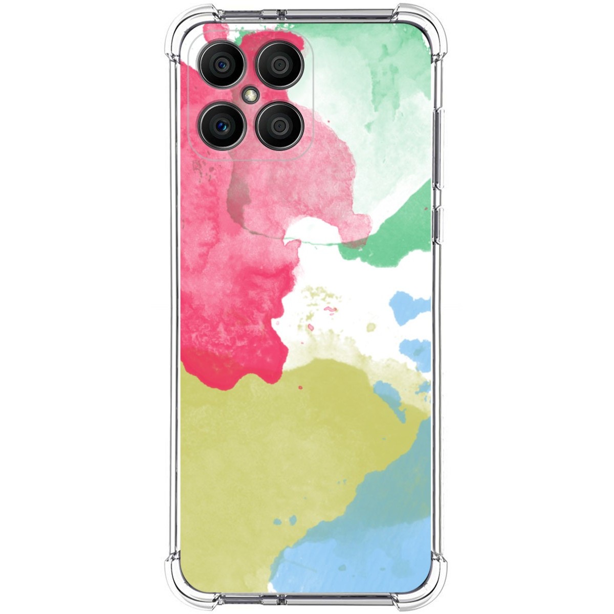 Funda Silicona Antigolpes para Huawei Honor X8 diseño Acuarela 02 Dibujos