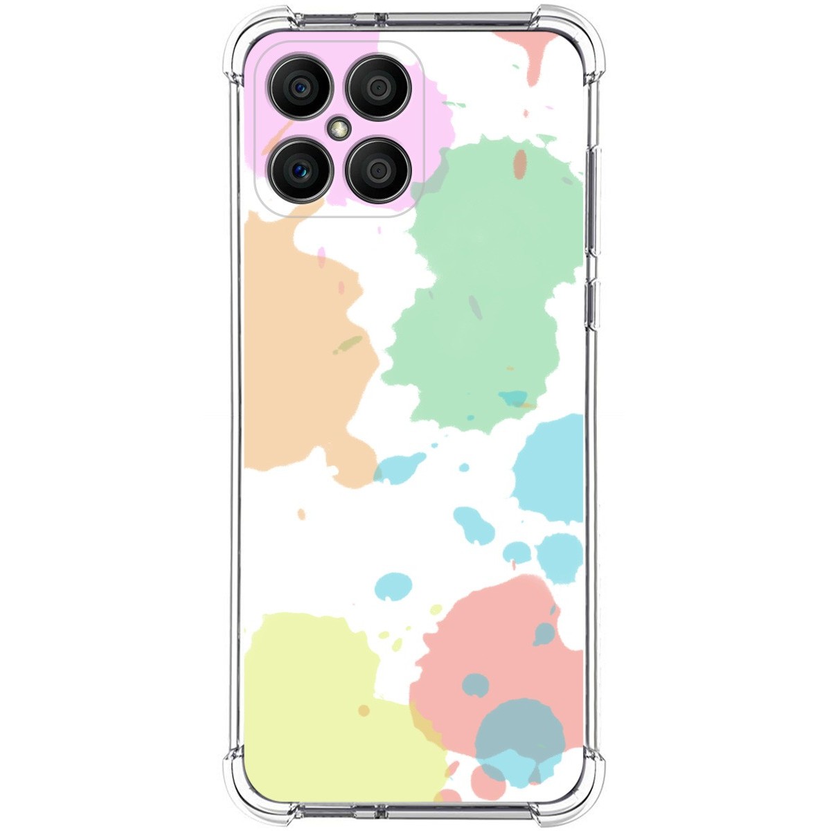 Funda Silicona Antigolpes para Huawei Honor X8 diseño Acuarela 05 Dibujos