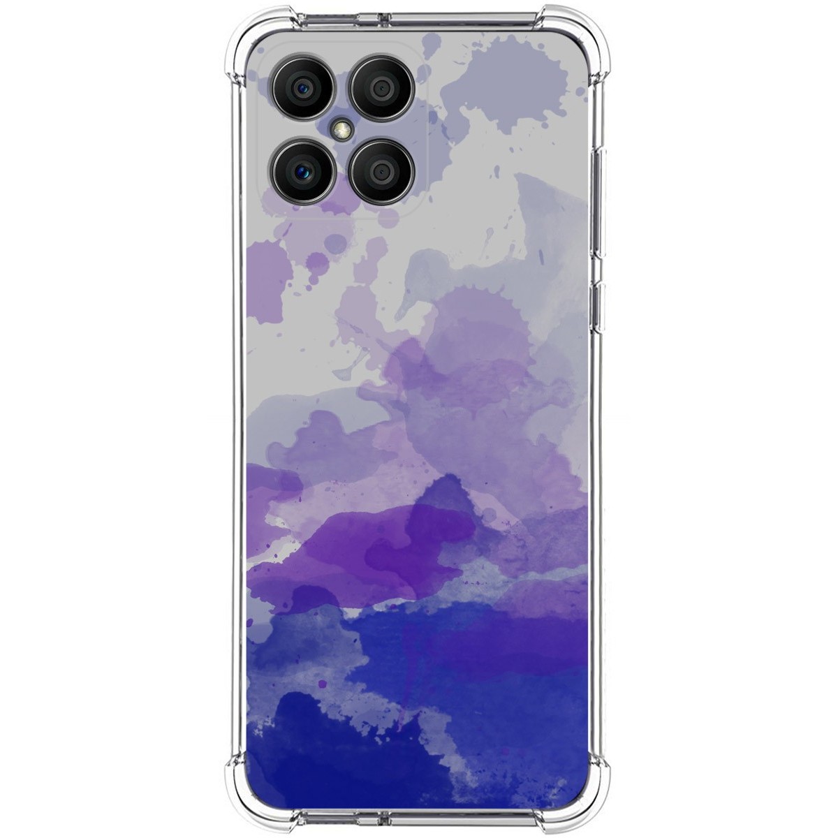 Funda Silicona Antigolpes para Huawei Honor X8 diseño Acuarela 09 Dibujos