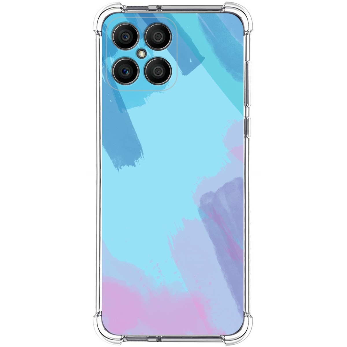 Funda Silicona Antigolpes para Huawei Honor X8 diseño Acuarela 10 Dibujos
