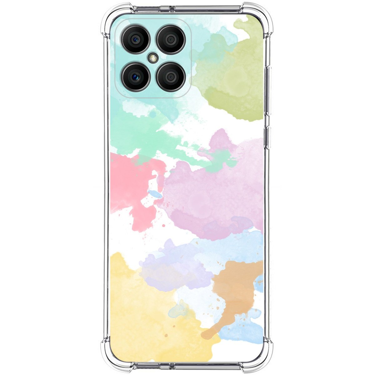 Funda Silicona Antigolpes para Huawei Honor X8 diseño Acuarela 11 Dibujos