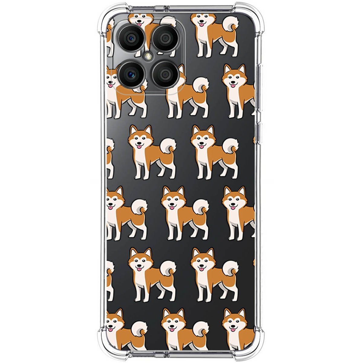 Funda Silicona Antigolpes para Huawei Honor X8 diseño Perros 08 Dibujos