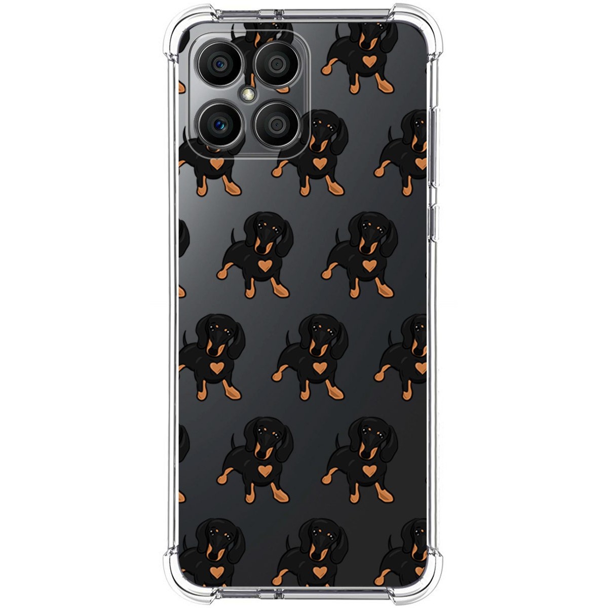 Funda Silicona Antigolpes para Huawei Honor X8 diseño Perros 10 Dibujos