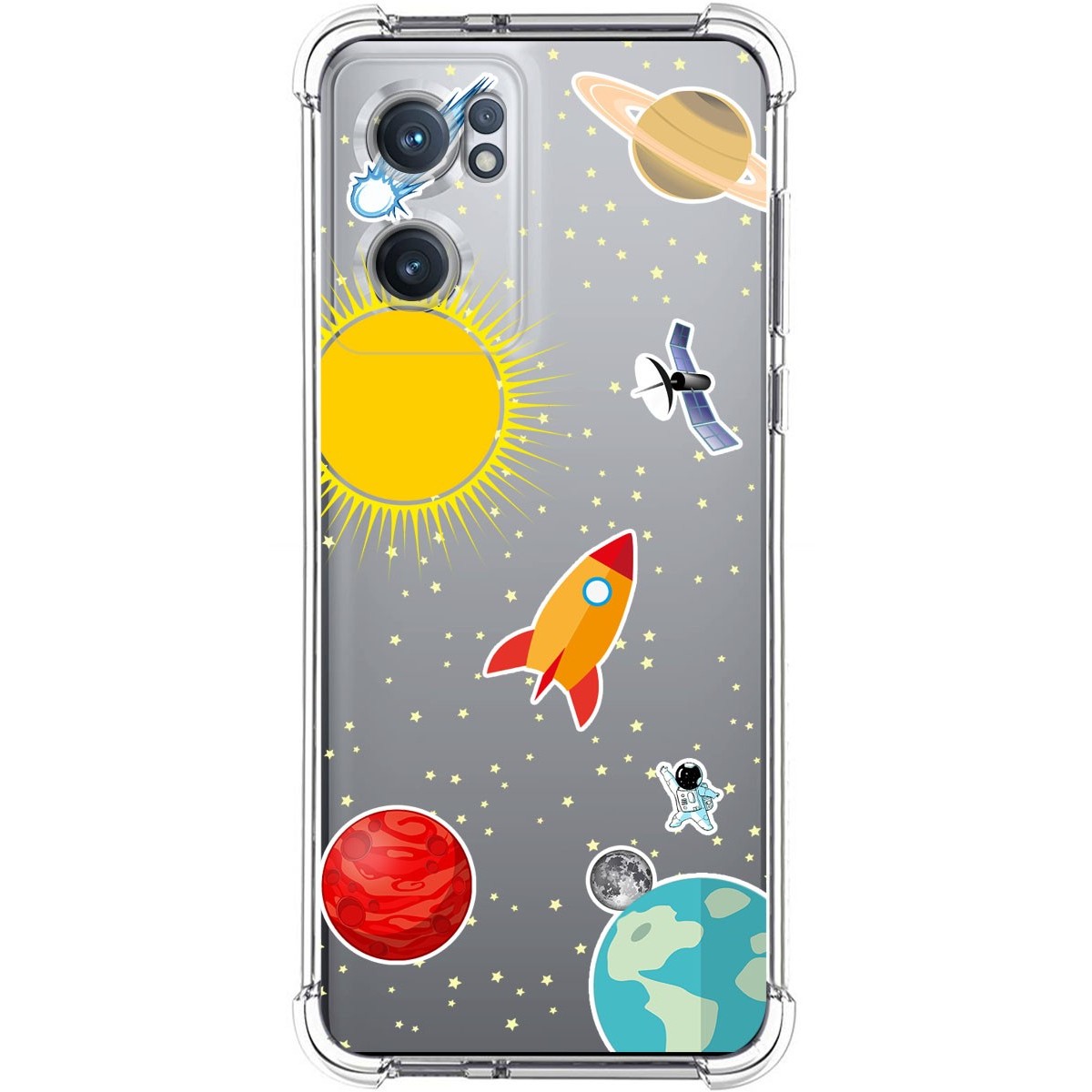 Funda Silicona Antigolpes para Oneplus Nord CE 2 5G diseño Espacio Dibujos