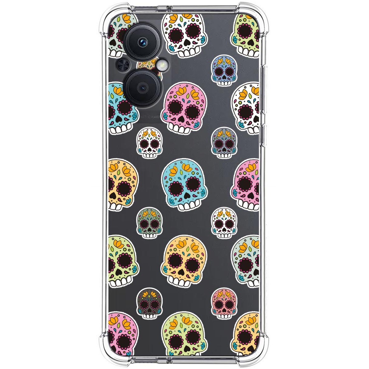 Funda Silicona Antigolpes para Oppo A96 5G diseño Catrina Dibujos