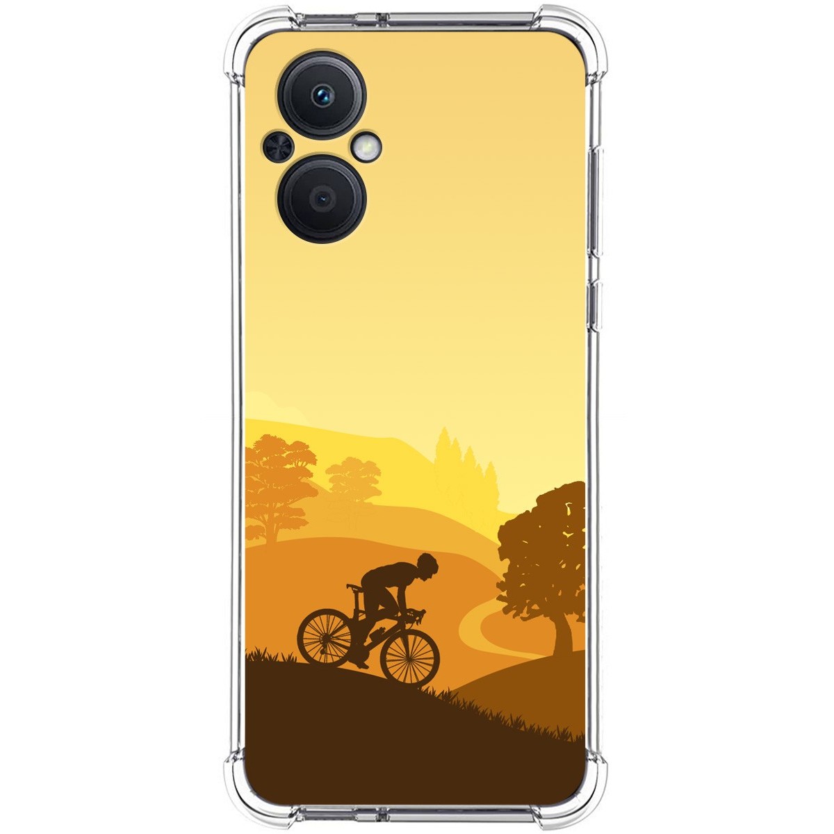 Funda Silicona Antigolpes para Oppo A96 5G diseño Ciclista Dibujos