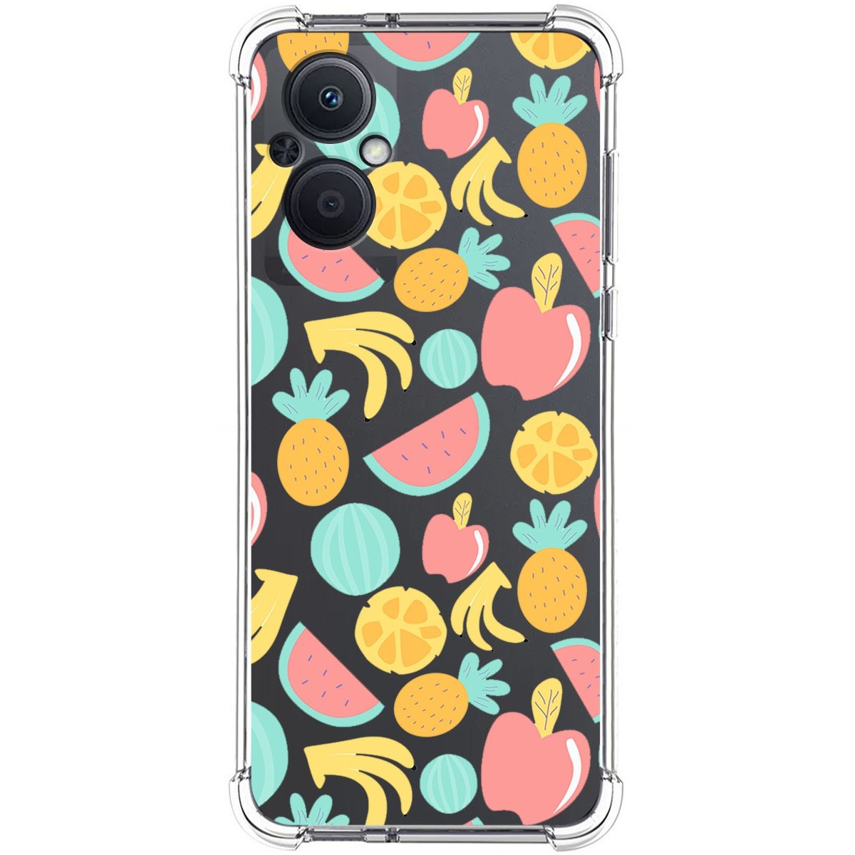 Funda Silicona Antigolpes para Oppo A96 5G diseño Frutas 02 Dibujos