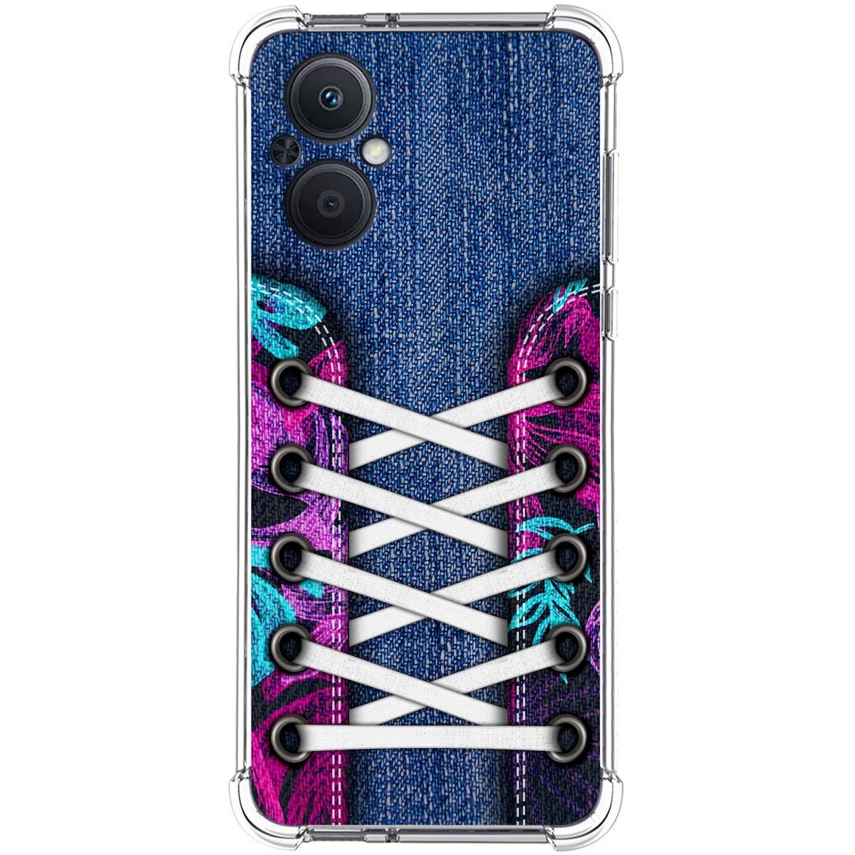Funda Silicona Antigolpes para Oppo A96 5G diseño Zapatillas 06 Dibujos