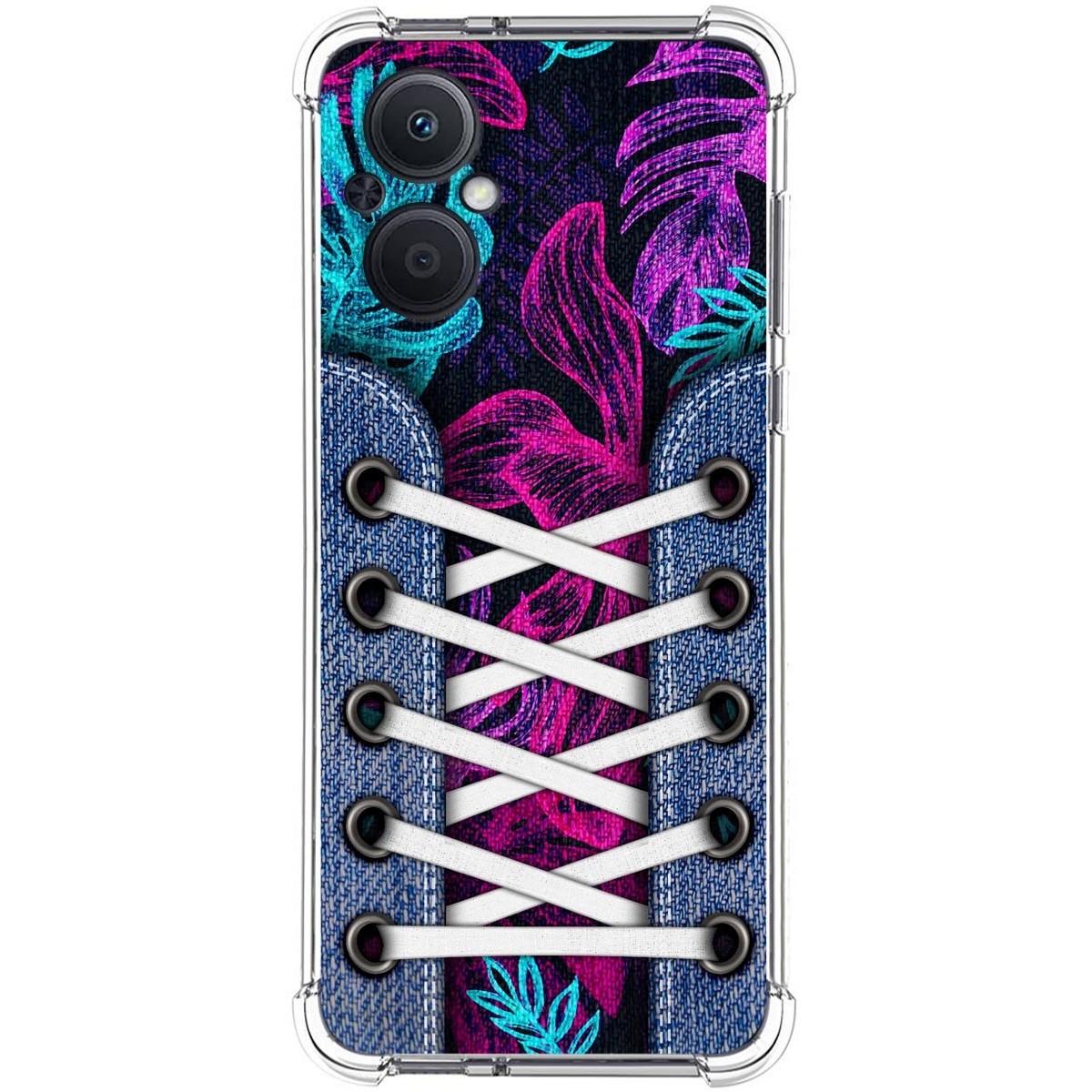 Funda Silicona Antigolpes para Oppo A96 5G diseño Zapatillas 07 Dibujos