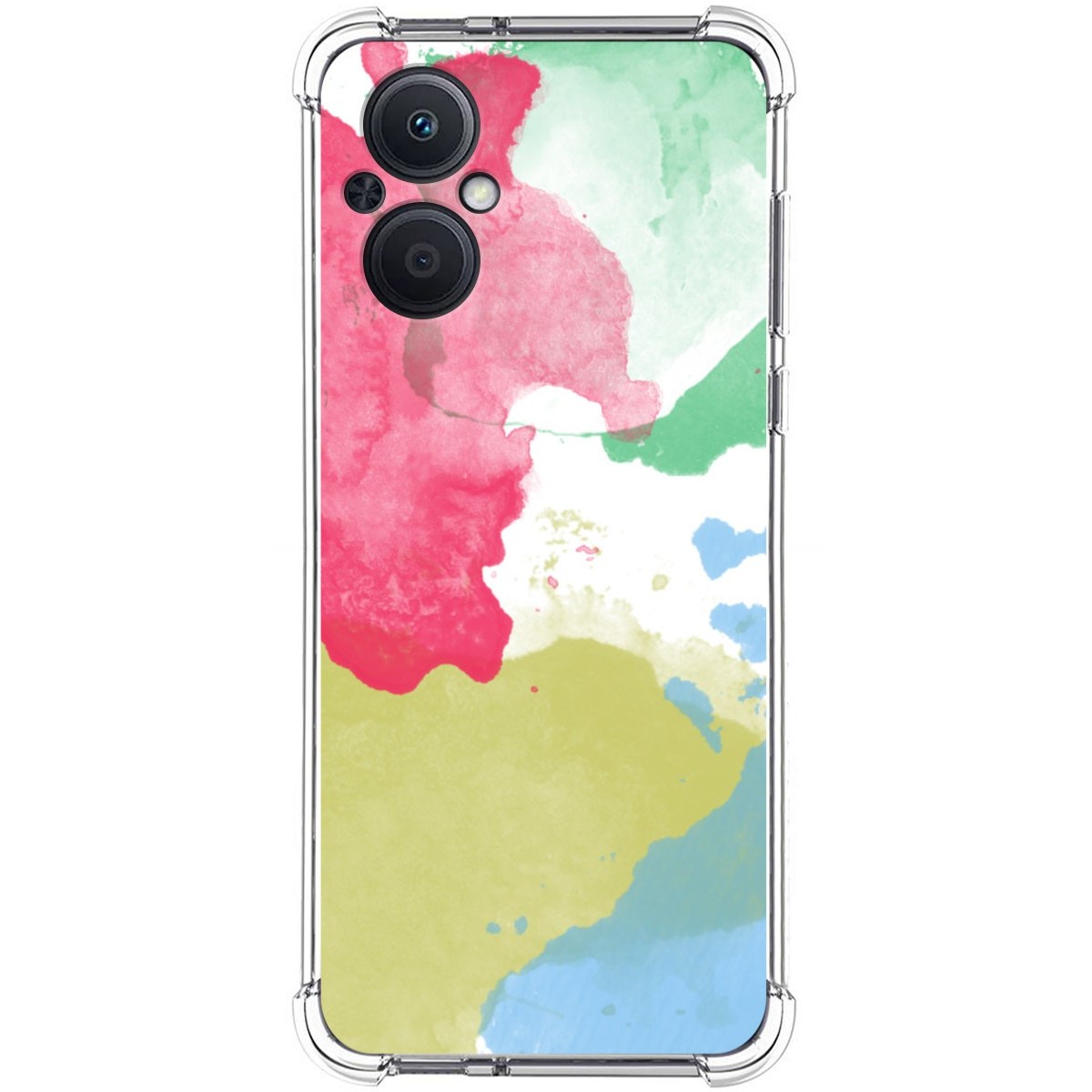 Funda Silicona Antigolpes para Oppo A96 5G diseño Acuarela 02 Dibujos