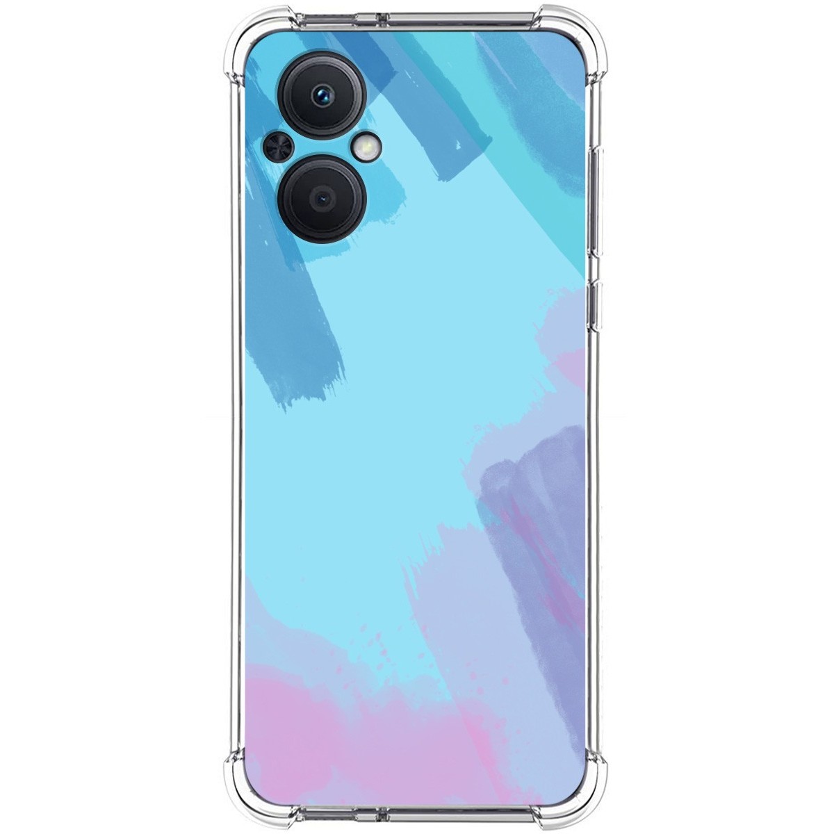 Funda Silicona Antigolpes para Oppo A96 5G diseño Acuarela 10 Dibujos