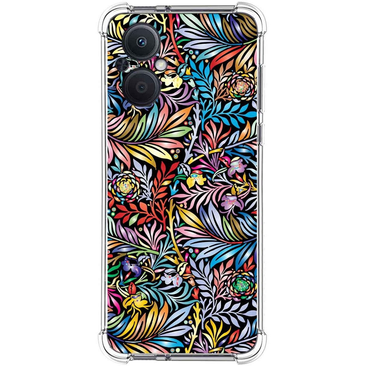Funda Silicona Antigolpes para Oppo A96 5G diseño Flores 04 Dibujos