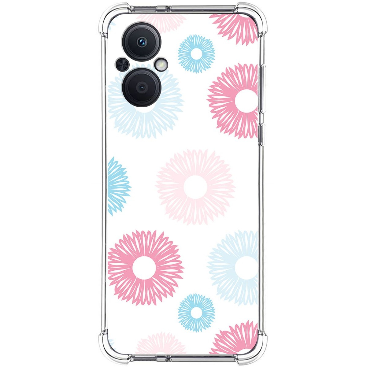 Funda Silicona Antigolpes para Oppo A96 5G diseño Flores 06 Dibujos