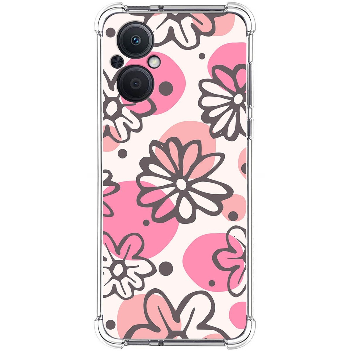 Funda Silicona Antigolpes para Oppo A96 5G diseño Flores 09 Dibujos