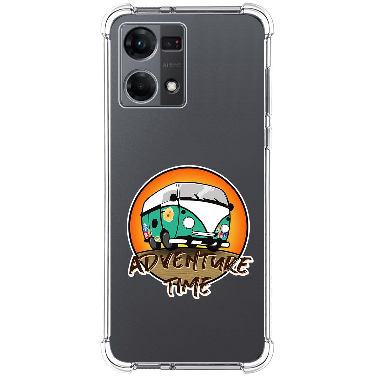 Funda Silicona Antigolpes para Oppo Reno 7 4G diseño Adventure Time Dibujos