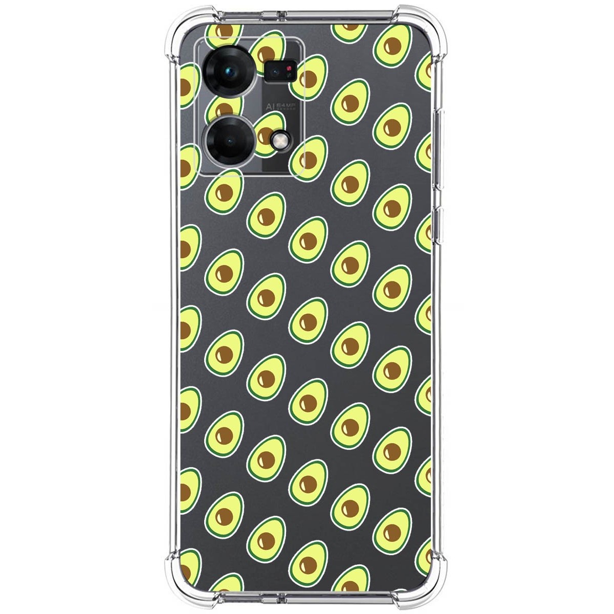 Funda Silicona Antigolpes para Oppo Reno 7 4G diseño Aguacate Dibujos