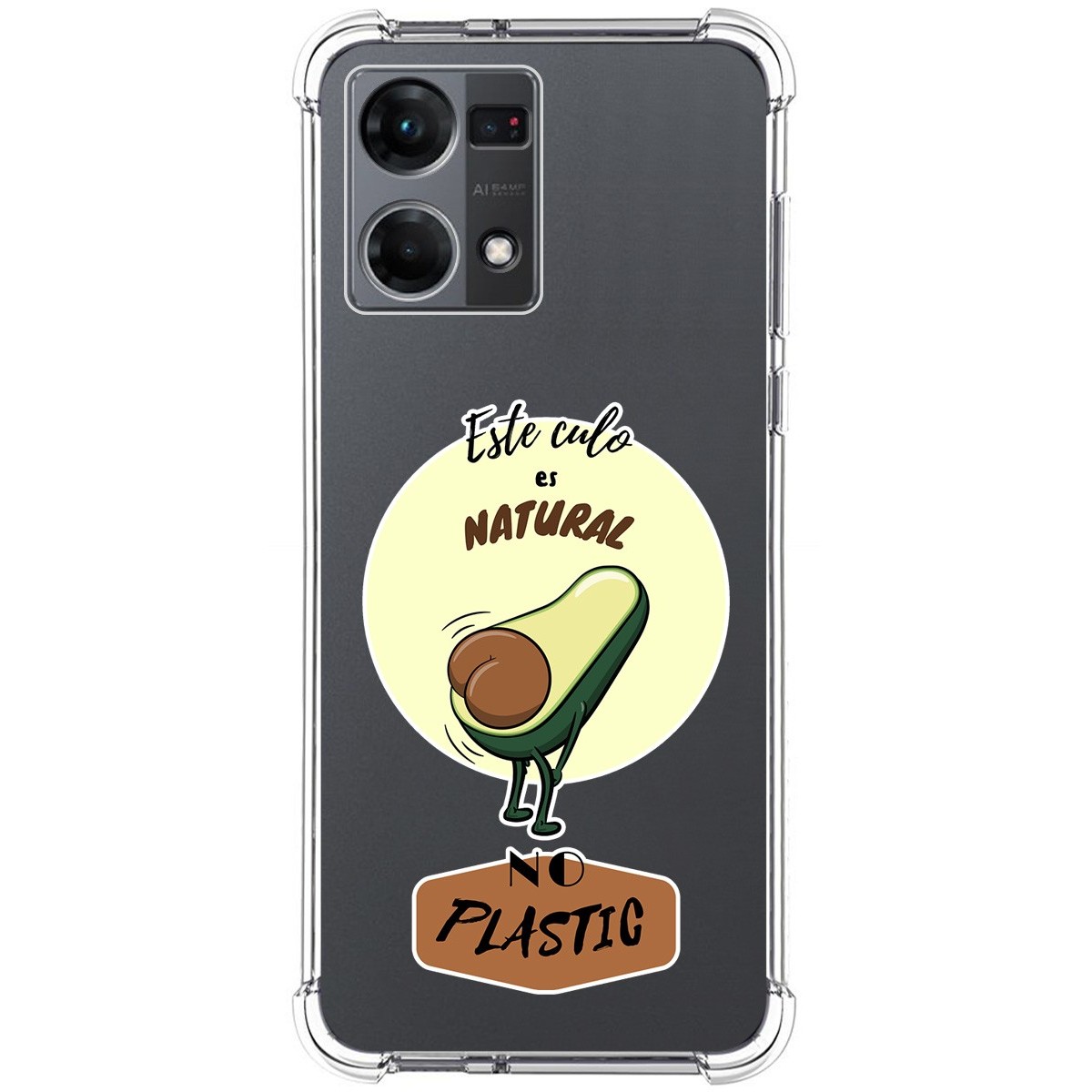 Funda Silicona Antigolpes para Oppo Reno 7 4G diseño Culo Natural Dibujos