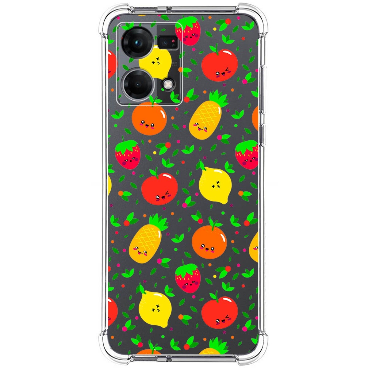 Funda Silicona Antigolpes para Oppo Reno 7 4G diseño Frutas 01 Dibujos