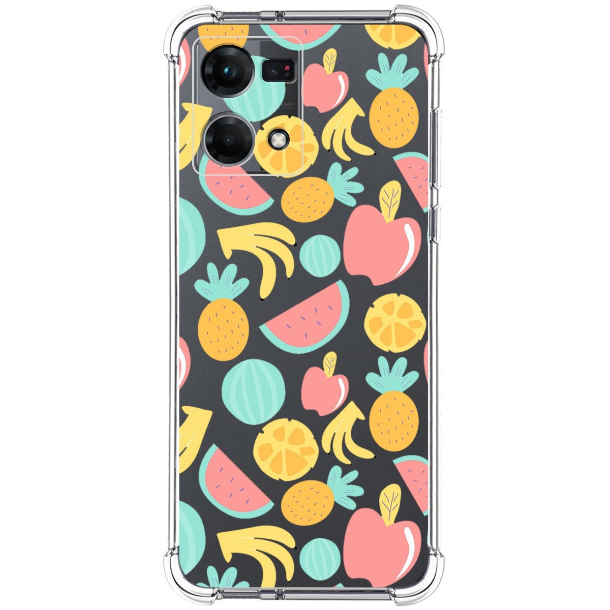 Funda Silicona Antigolpes para Oppo Reno 7 4G diseño Frutas 02 Dibujos