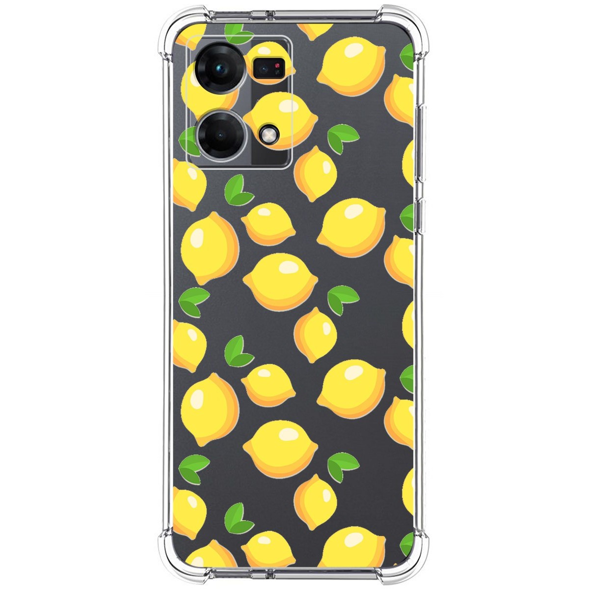 Funda Silicona Antigolpes para Oppo Reno 7 4G diseño Limones Dibujos