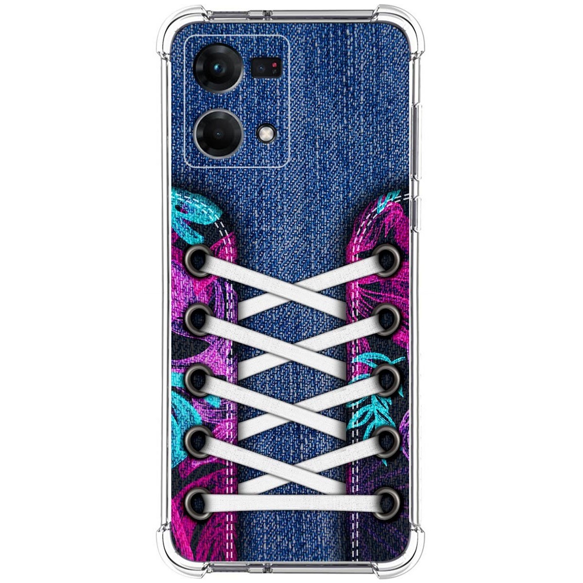 Funda Silicona Antigolpes para Oppo Reno 7 4G diseño Zapatillas 06 Dibujos