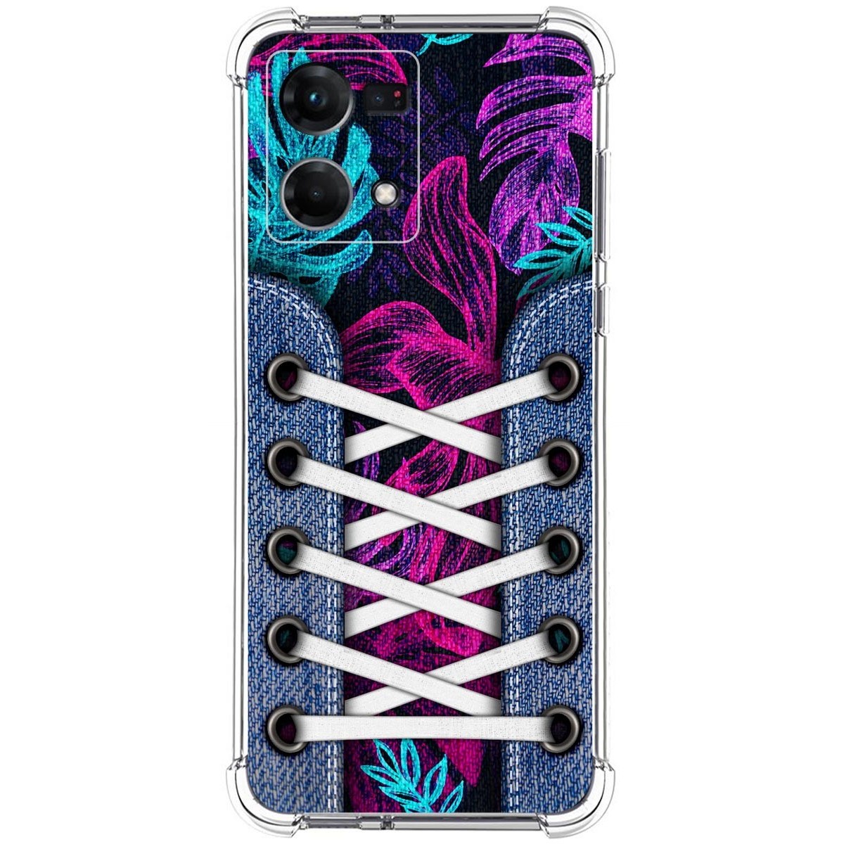 Funda Silicona Antigolpes para Oppo Reno 7 4G diseño Zapatillas 07 Dibujos
