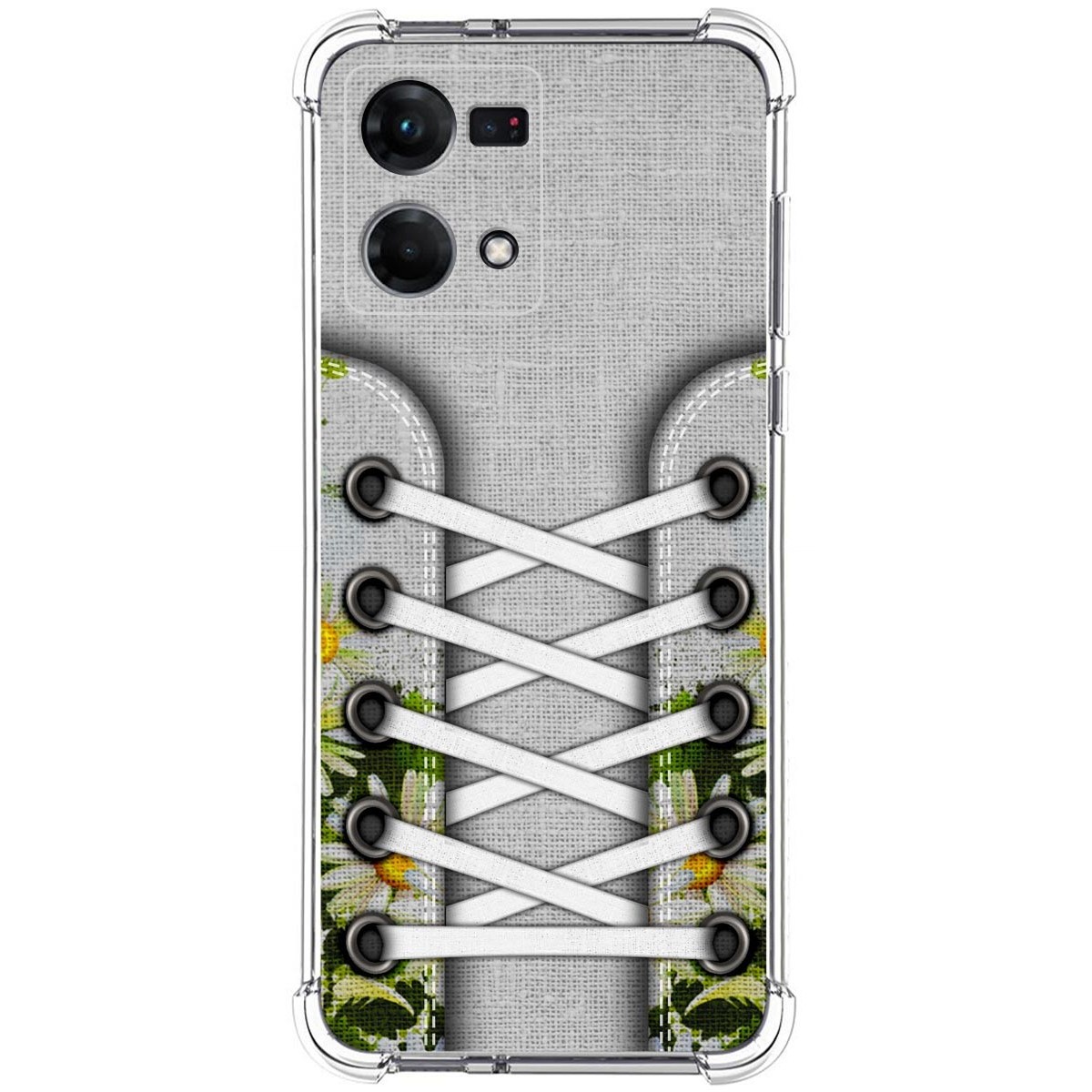 Funda Silicona Antigolpes para Oppo Reno 7 4G diseño Zapatillas 08 Dibujos