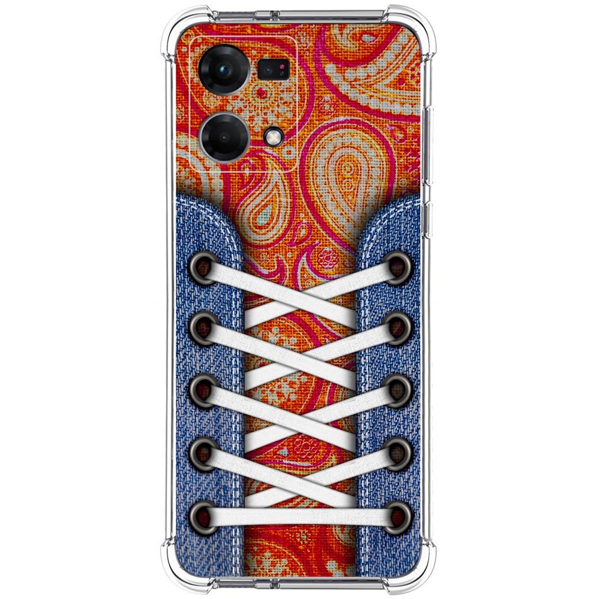 Funda Silicona Antigolpes para Oppo Reno 7 4G diseño Zapatillas 10 Dibujos
