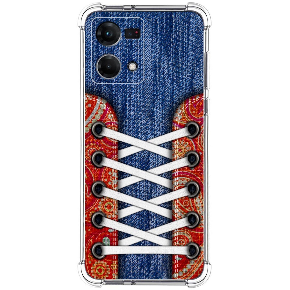 Funda Silicona Antigolpes para Oppo Reno 7 4G diseño Zapatillas 11 Dibujos