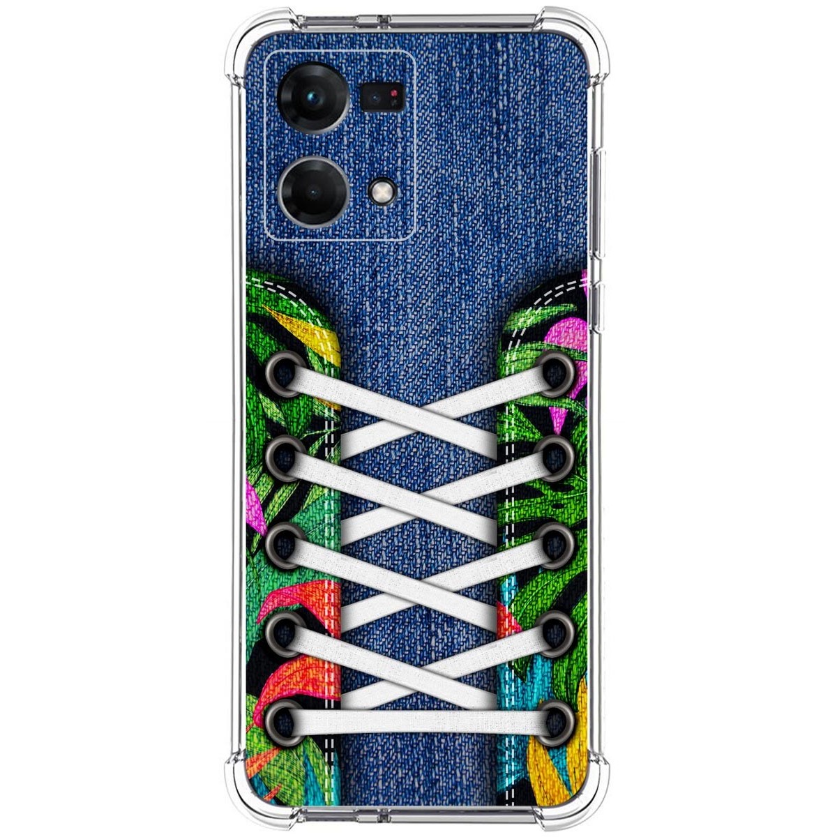 Funda Silicona Antigolpes para Oppo Reno 7 4G diseño Zapatillas 13 Dibujos