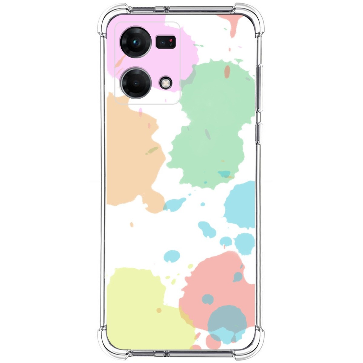Funda Silicona Antigolpes para Oppo Reno 7 4G diseño Acuarela 05 Dibujos