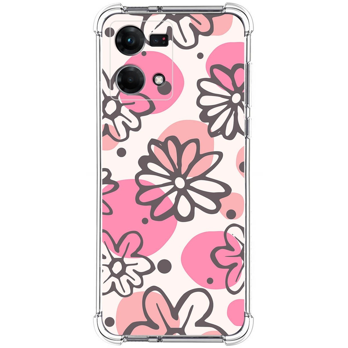Funda Silicona Antigolpes para Oppo Reno 7 4G diseño Flores 09 Dibujos