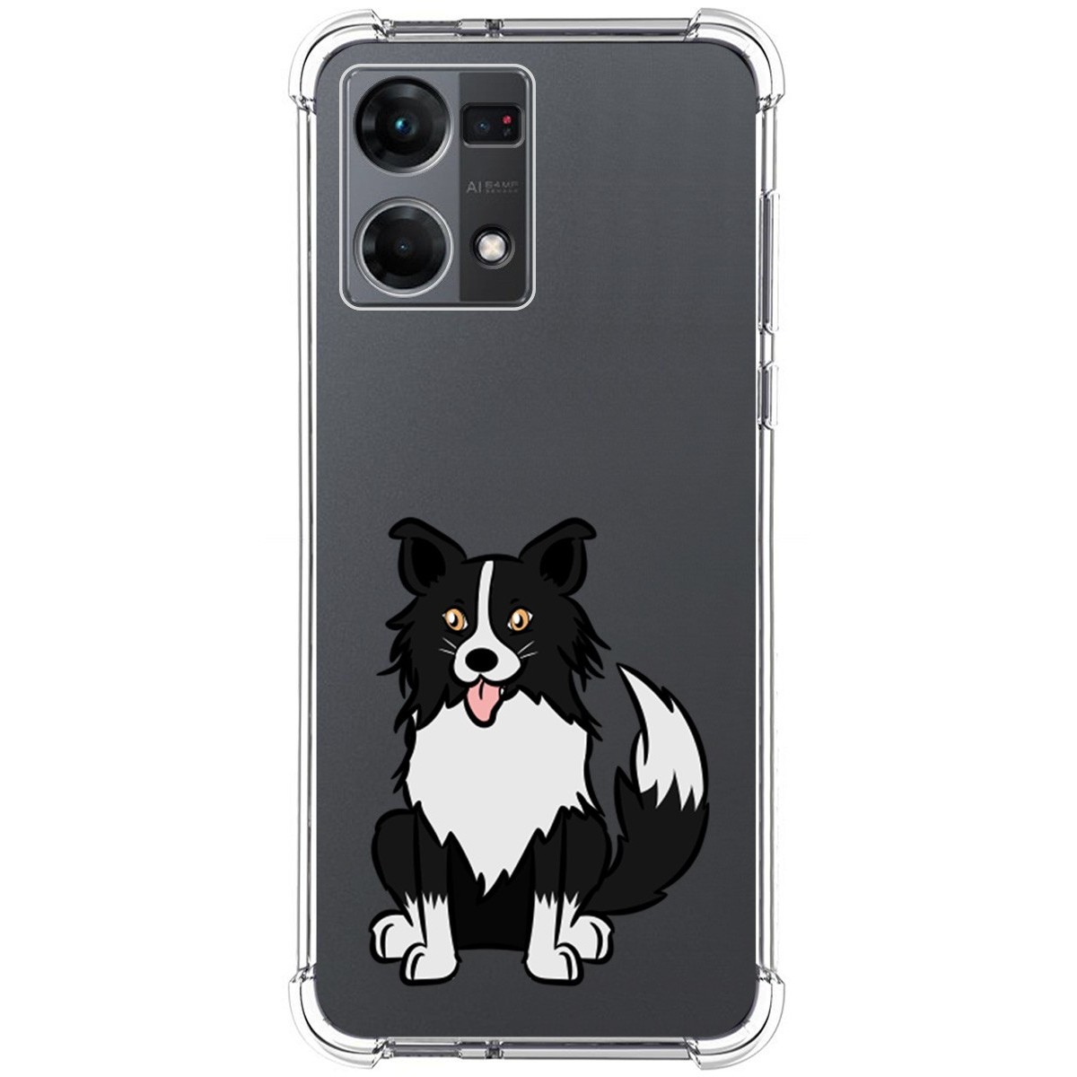 Funda Silicona Antigolpes para Oppo Reno 7 4G diseño Perros 01 Dibujos