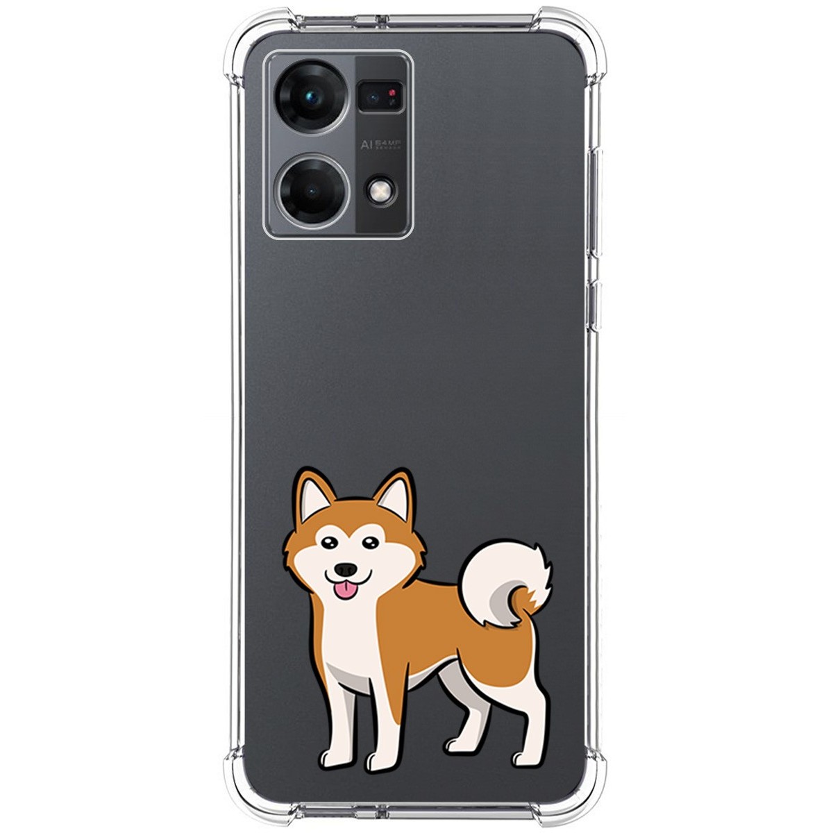 Funda Silicona Antigolpes para Oppo Reno 7 4G diseño Perros 02 Dibujos