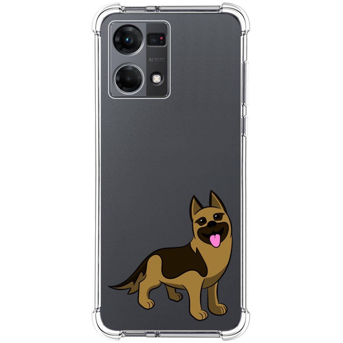 Funda Silicona Antigolpes para Oppo Reno 7 4G diseño Perros 03 Dibujos