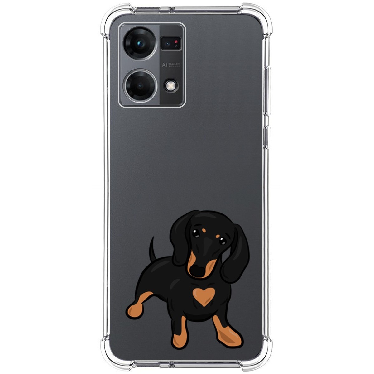 Funda Silicona Antigolpes para Oppo Reno 7 4G diseño Perros 04 Dibujos