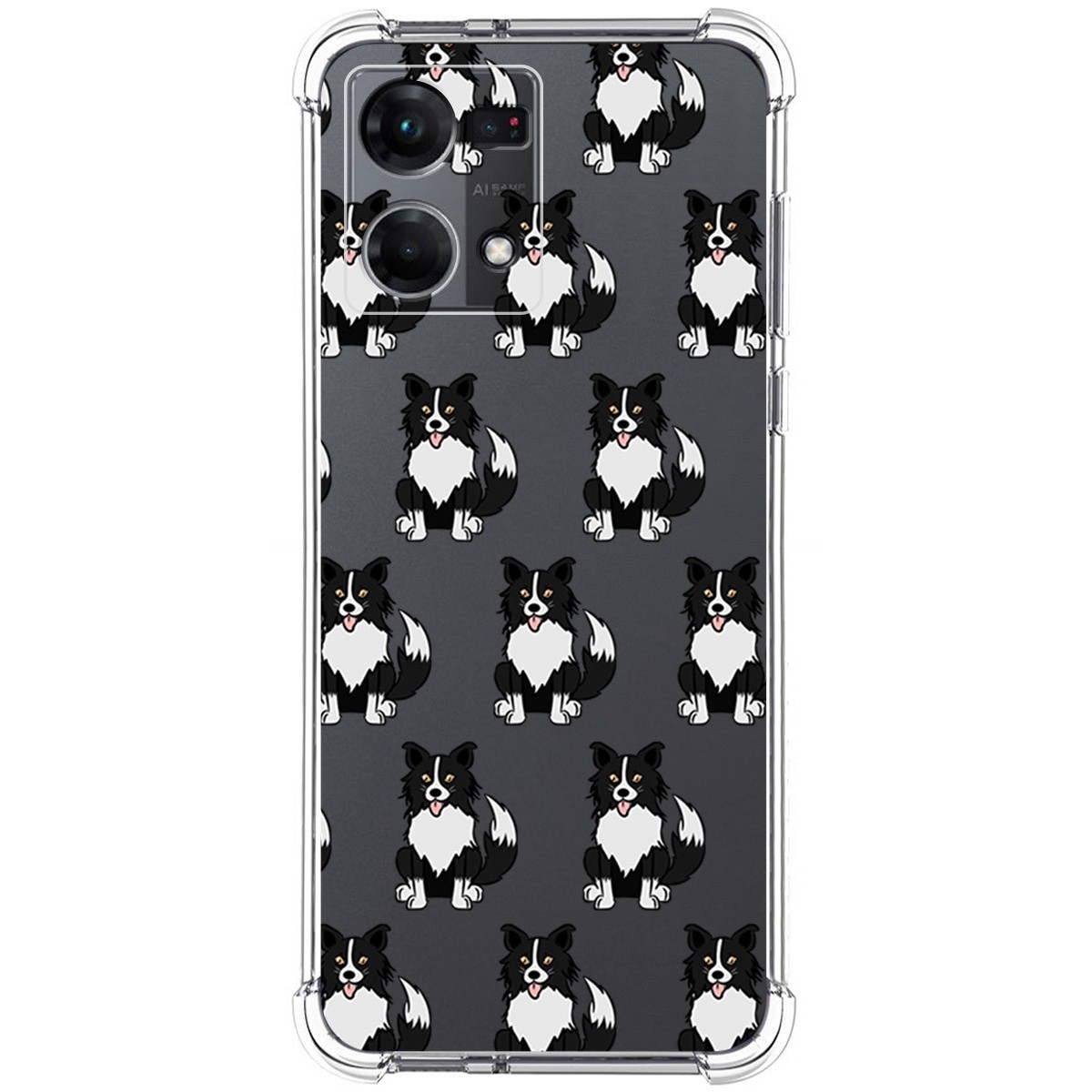 Funda Silicona Antigolpes para Oppo Reno 7 4G diseño Perros 07 Dibujos