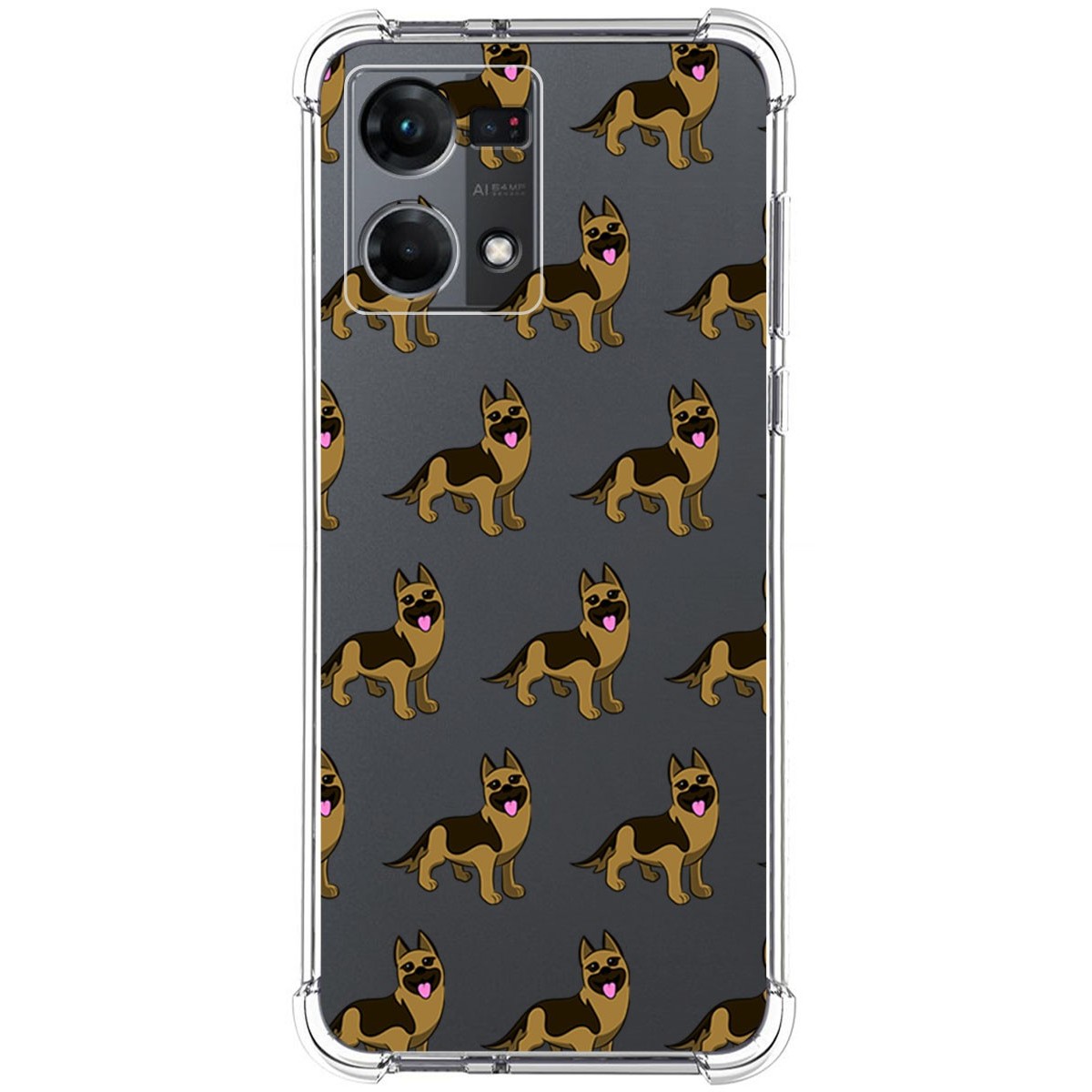 Funda Silicona Antigolpes para Oppo Reno 7 4G diseño Perros 09 Dibujos