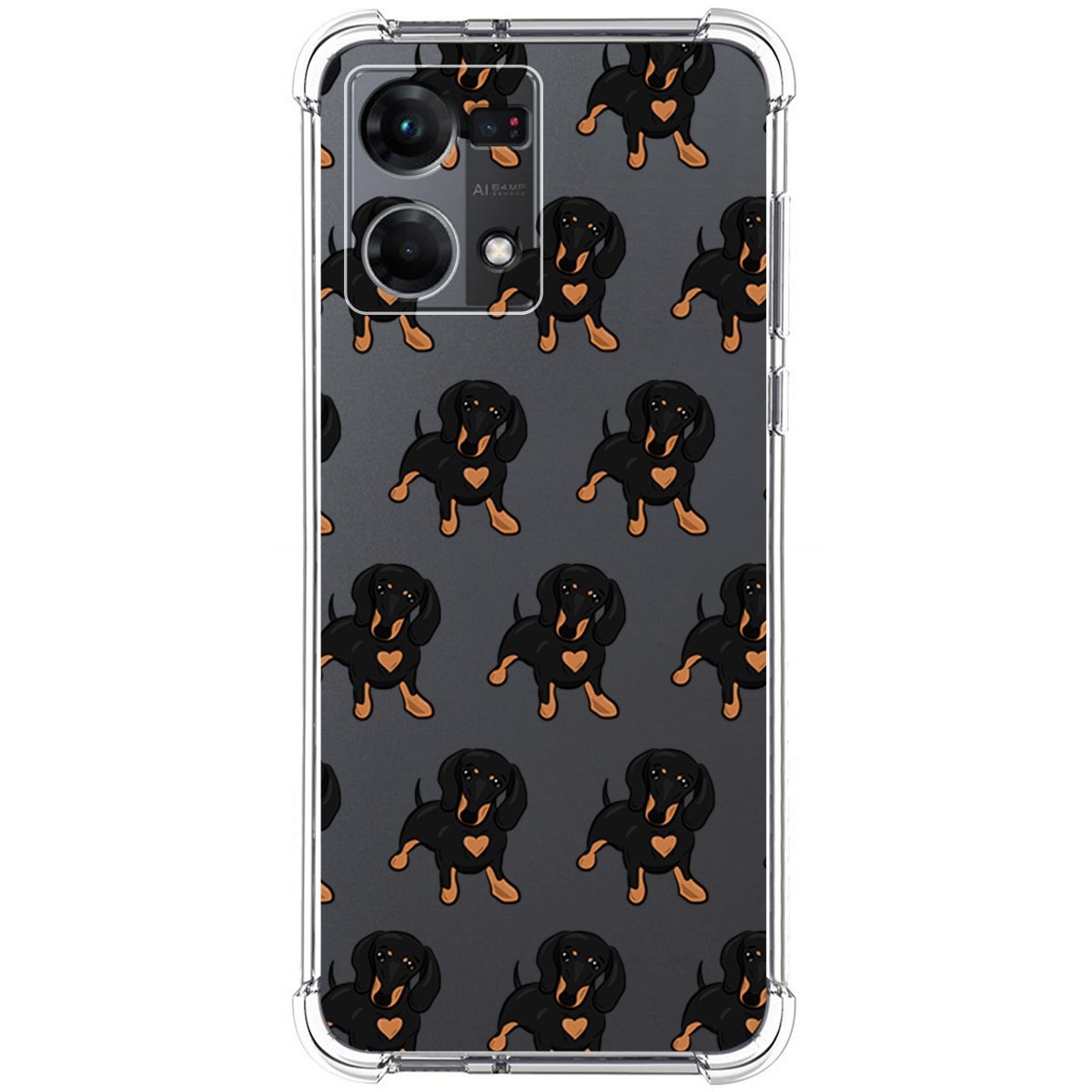 Funda Silicona Antigolpes para Oppo Reno 7 4G diseño Perros 10 Dibujos