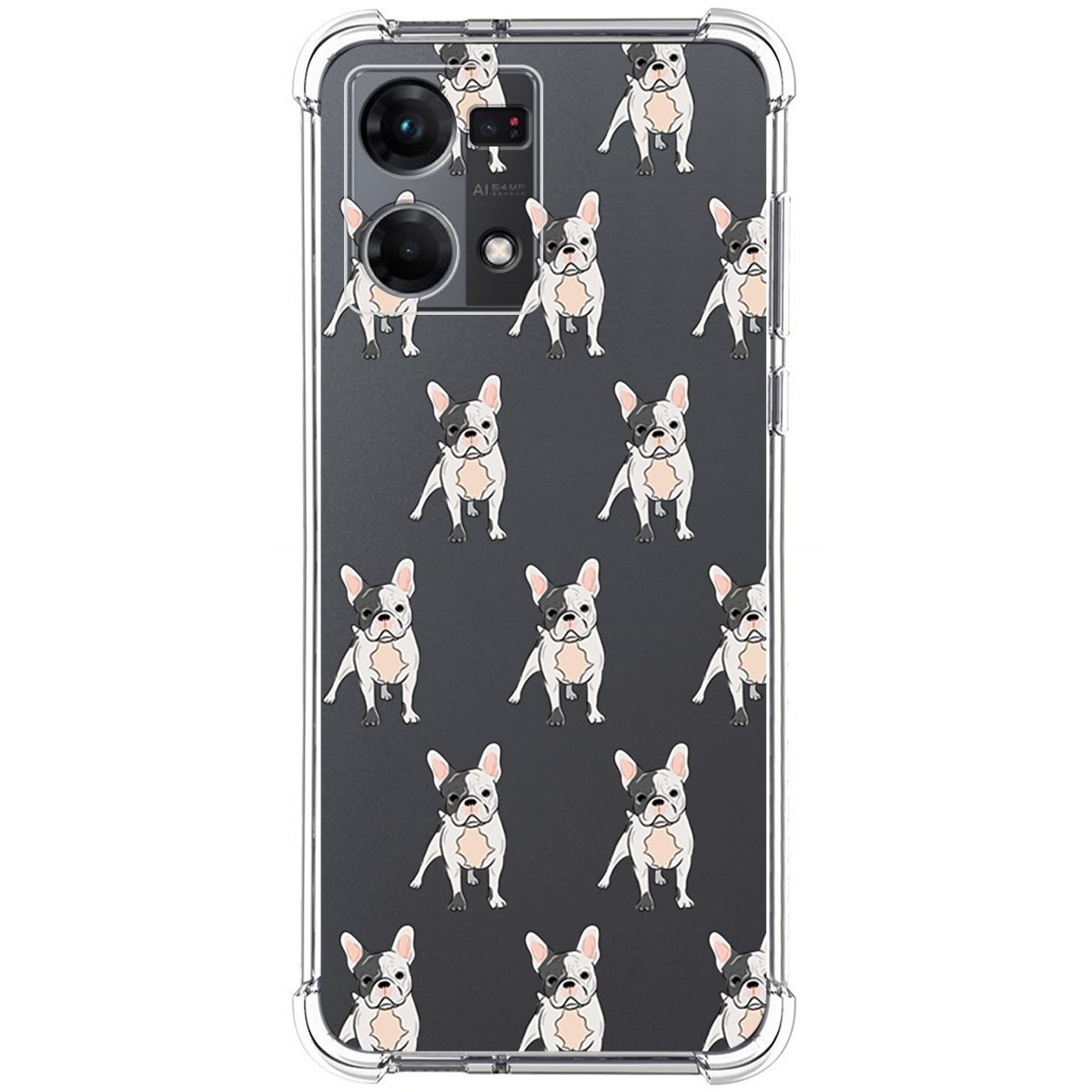 Funda Silicona Antigolpes para Oppo Reno 7 4G diseño Perros 12 Dibujos